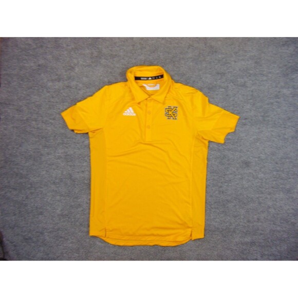 Kennesaw State Owls Shirt Mens Med Yellow Polo Adidas - Picture 2 of 9
